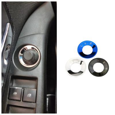 Bouton de réglage de rétroviseur en acier inoxydable Autocollant décoratif pour rétroviseur pour Chevrolet Trax Cruze Malibu Aveo 2009 - 2016