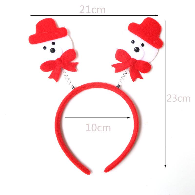 Christmas Headband: Santa, Snowman & Reindeer Antlers for Kids' Party