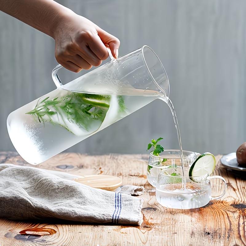 High Capacity Borosilicate Glass Cold Water Kettle and Juice Dispenser