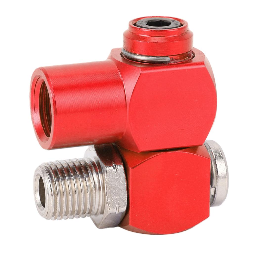 2Pcs 360 Degree Swivel Air Hose Fittings 1 4in NPT No Leakage Connector with 1 4in MNPT Quick Connect Air Compressor