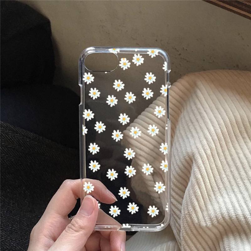 Summer flower small daisies Phone Case for iphone 13 11 12 pro XS MAX 8 7 6 6S Plus X 5S SE 2020 XR case