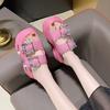 Fashion Women Slippers Female Sandals 9CM Bling High Heels Ladies High Platform Beach Slides New 2025 Summer Chunky Flip Flops Woman