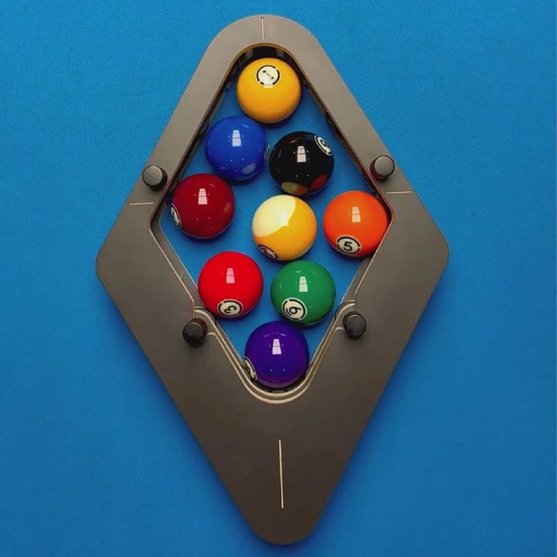 Professional Pool Ball Rack Adjustable 8 9-Ball Triangle For Tournament Play Heavy Duty Billiard Accessories 1Pc