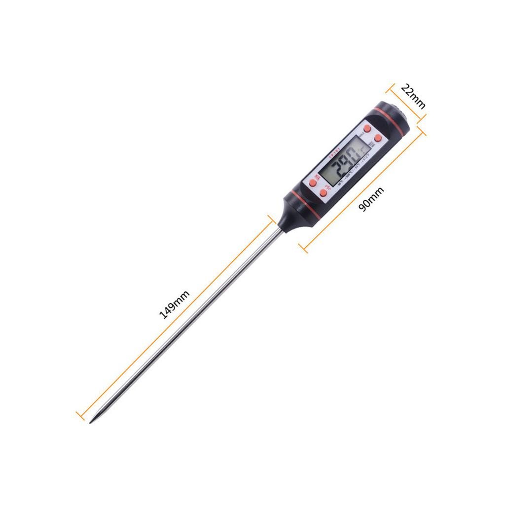 Meat Thermometer Candy Thermometer with Long Probe Instant Reading Thermometer with LCD Display Digital Thermometer for Cooking BBQ Meat Milk Coffe