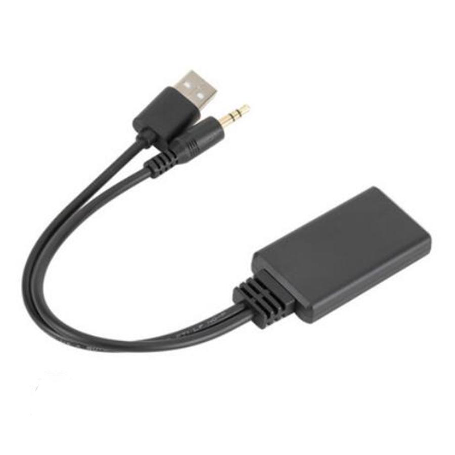 Car AUX Speaker Bluetooth 5.0 Audio Receiver Adapter USB+3.5mm Jack Stereo Audio