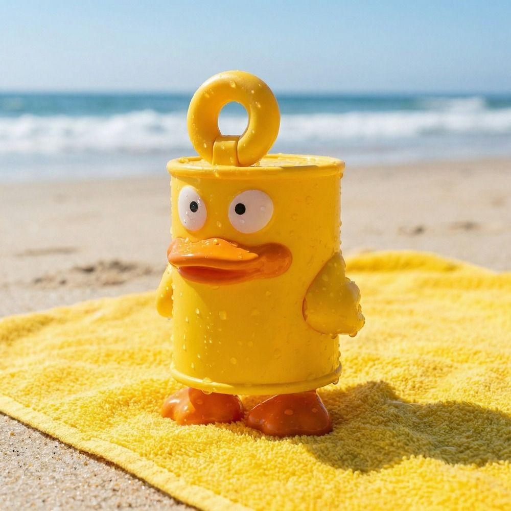Tin Can Duck Water Toy Cute Design Beach Water Fight Water Spraying Toy  Children Bathing