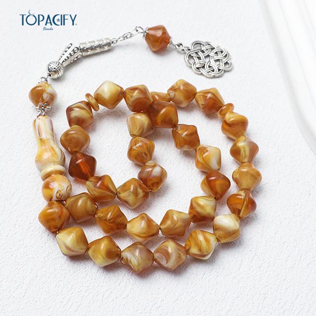 

Исламский браслет-четки 11 мм - 33 бусины Мисбаха Молитвенные украшения