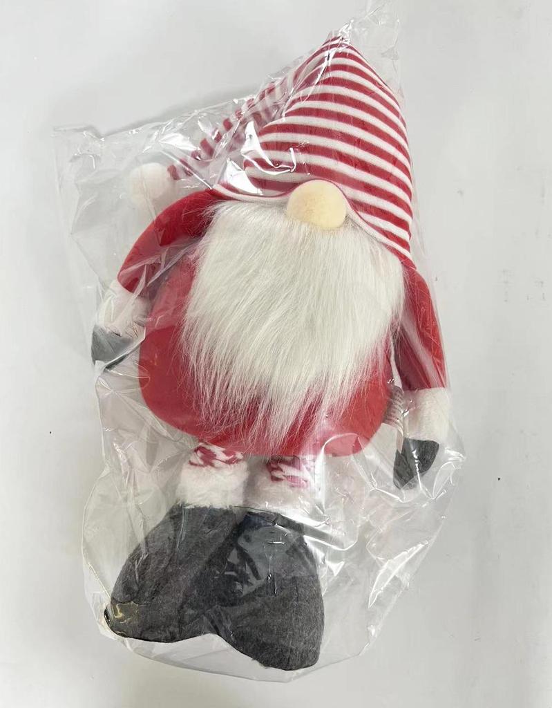 Nordic Santa Claus Striped Telescopic Faceless Doll Christmas Decoration