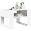 Coffee Table with Storage White 66 x 53 x 45 cm Particleboard