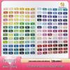 DIYFASHION Fusion Perler Beads Set: 260 Small, Color Number Stickers, Self-Adhesive, All Colors, Free Shipping