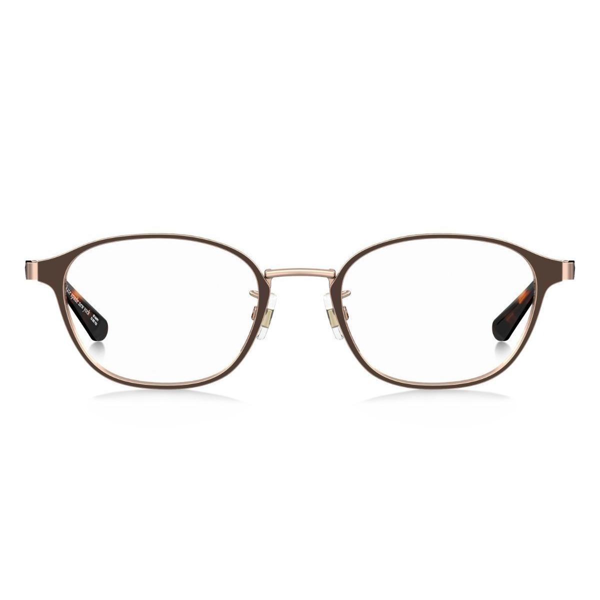 Used [Kate Spade New York] Kate Spade Date Glasses MCCOY/FJ 47 Size Brown Titanium Frame Women s Stylish Non Prescription Glasses Yellow Sand Pollen