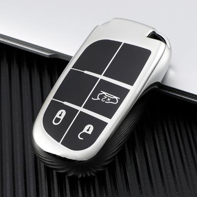 TPU Car Smart Key Case Cover Shell Fob Holder for Jeep Renegade Grand Cherokee Dodge Journey Charger Chrysler 200 300 300C