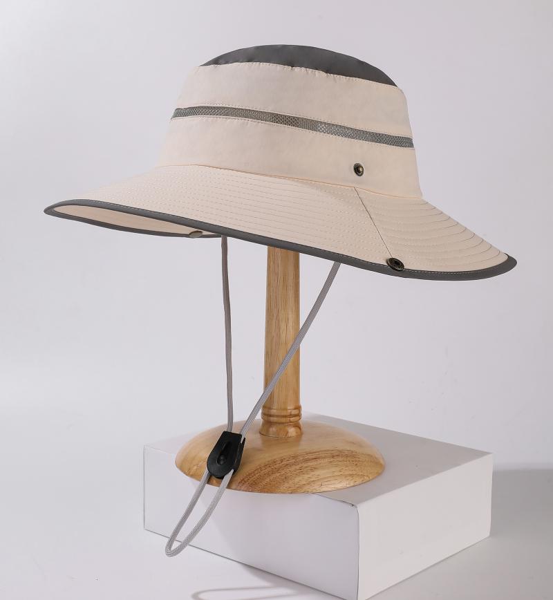 9cm Wide Brim Sun Hat Men Women UPF 50+ UV Protection Mesh Breathable Fisherman Cap Waterproof Outdoor Hiking Fishing Beach Hat