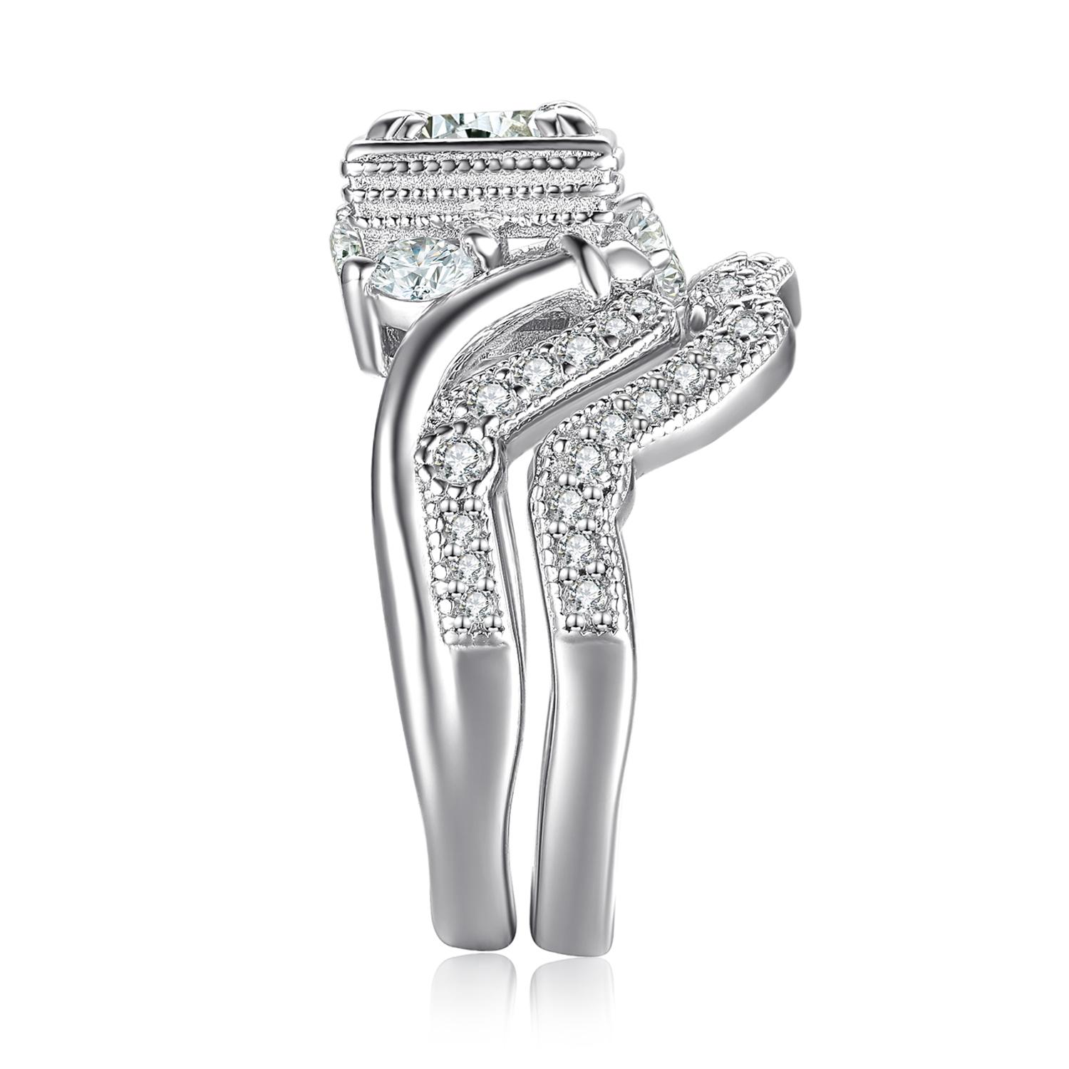 

Кольцо для помолвки Jewelrypalace Claddagh Crown Heart Hand Friendship из стерлингового серебра 925 пробы с кубическим цирконием и 3 камнями для женщины 8