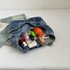 Large Capacity Denim Bag Women's Shoulder Bag Letters Tote Bag