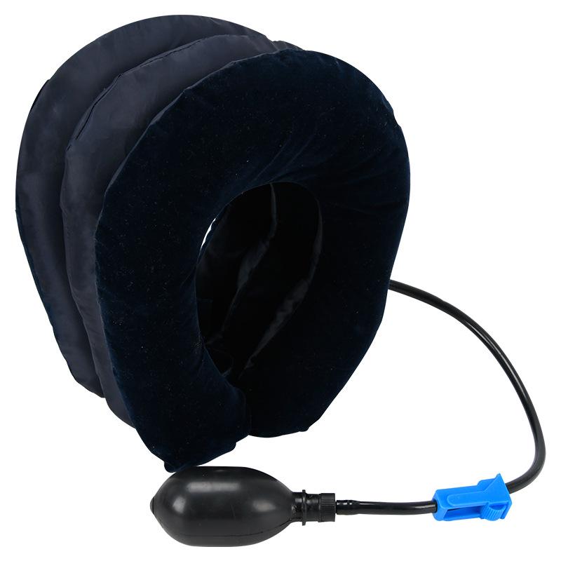 Three-Layer Inflatable Velvet Cervical Traction Device & Neck Massager