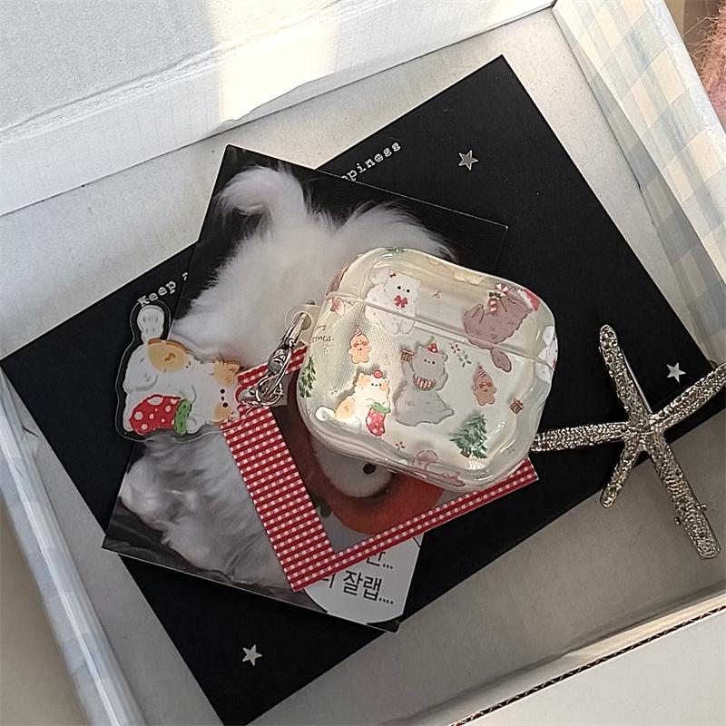 Fashion Cute Cartoon Cat Earphone Case For Apple Airpods Airpods Pro 2 3 4 Cover with Pendant Silicone Headphone Cases For Airpo
