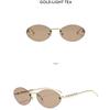 Ladies sunglasses, rimless oval sunglasses, pearl embellished sunglasses.