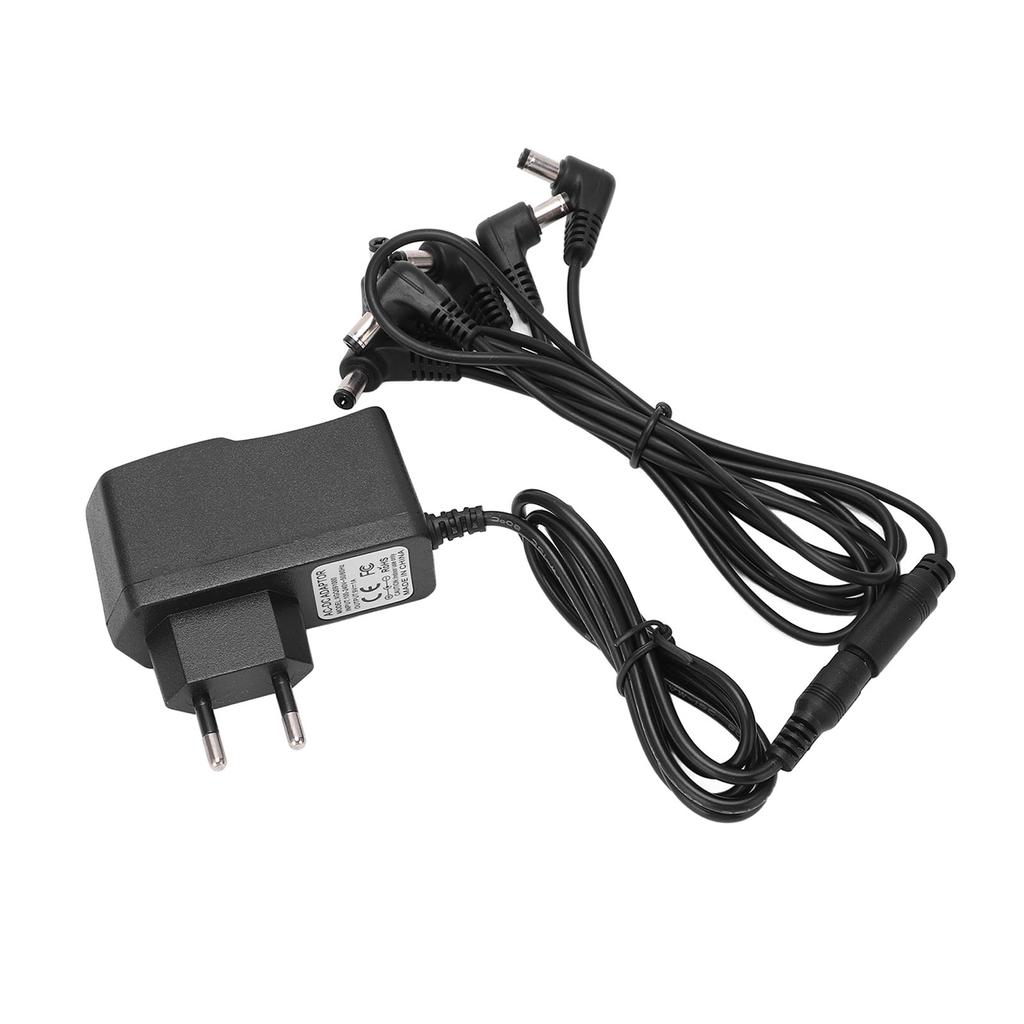 Guitar Effect Pedal Power Supply Adapter 6 Way Daisy Chain Cable