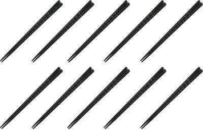 Fukui Craft SPS Fabriqué au Lave-vaisselle Coquille de Tortue Fabriqué au Japon Baguettes, Résine, Japon, Sûr, Motif, Noir, 24.0cm, (10 paires)