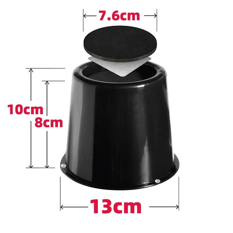 4Pcs Plastic Height Increasing Foot Pads Sofas Tables Furniture Height Enhancers Table Legs Round/square Pads Shock-Absorbing