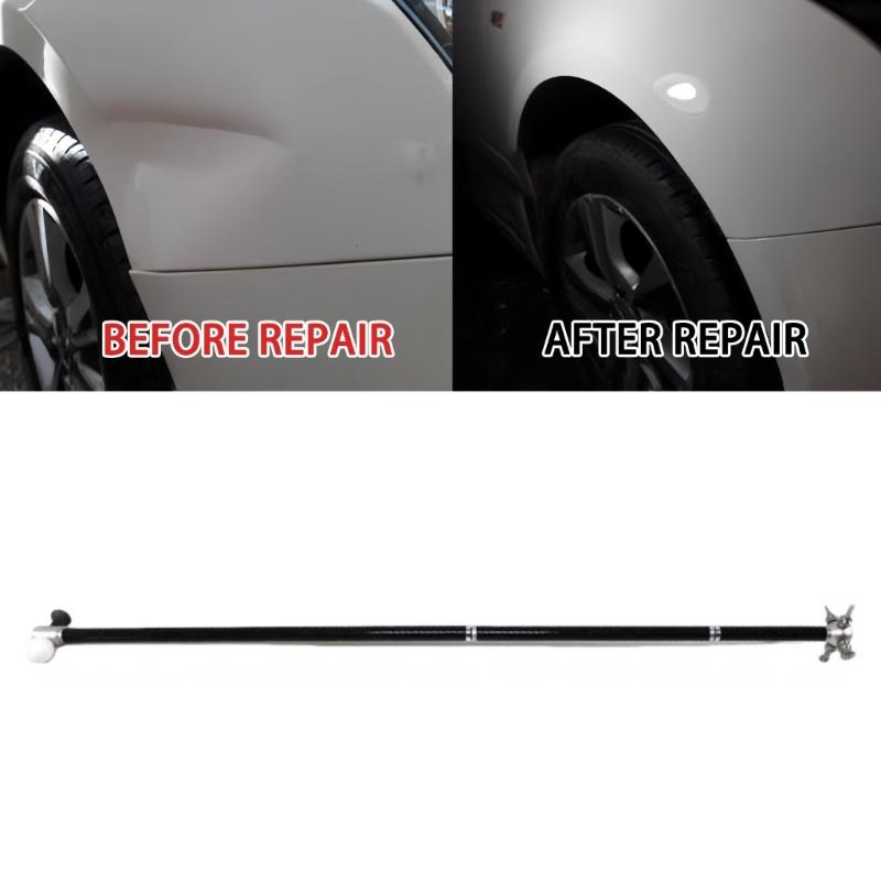 Tap Down Tool with 6 Replacement Heads Car Dents Repair Hammer Repair Tool Leveling Hammer Car Dents Restoration Tool