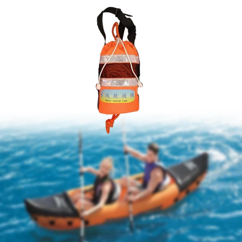 Throwable Rope Throw Bag High Visibility Portable for Swimming Rafting Kayak
