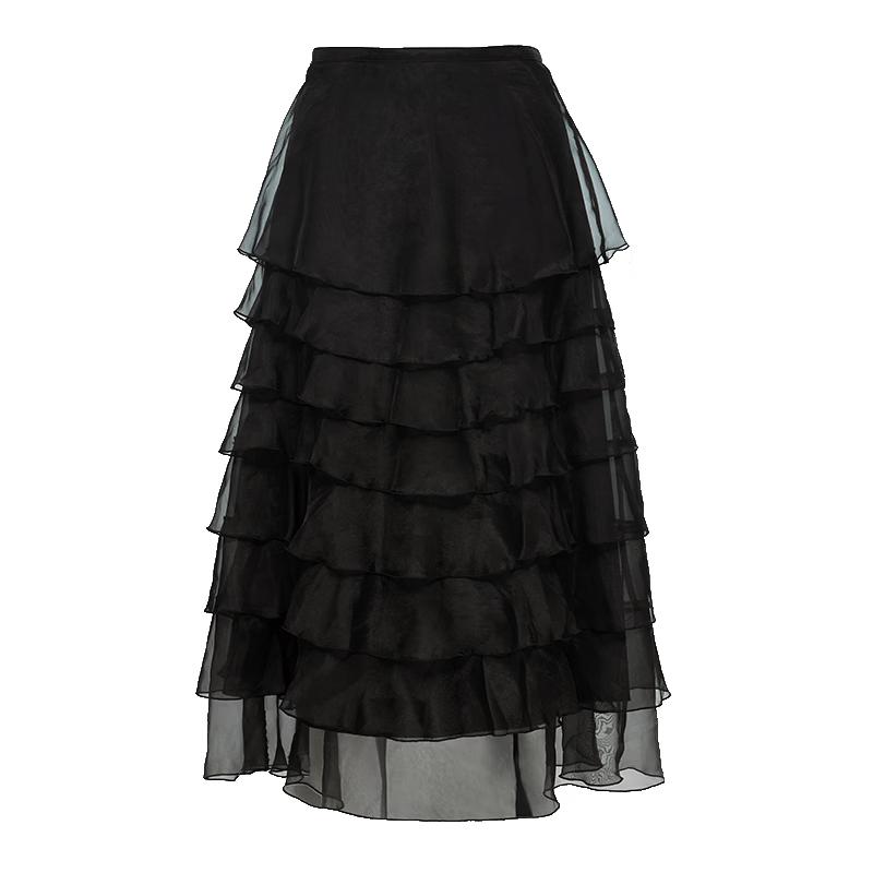 VEROMODA Women s Tiered Pleated Midi Skirt XS
