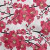 oneOone Cotton Flex Gray Fabric Asian Chinese Floral Diy Clothing Quilting Fabric Print Fabric By Yard 40 Inch