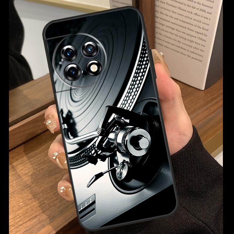 Vinyl DJ Record Art Case For OnePlus Nord 5 CE 2 3 4 Lite N20 N30 OnePlus 15 R 13R 12R 10T 13T 10 11 12 13 Cover