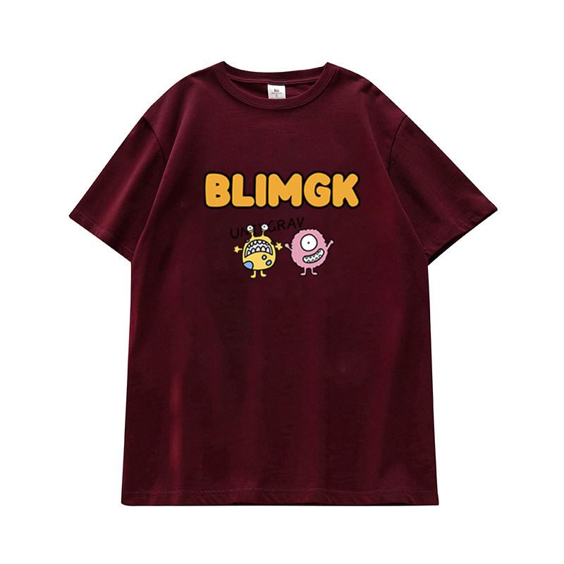 Japanese Retro Chic Unisex Plus-Size Loose Cotton T-Shirt for Couples