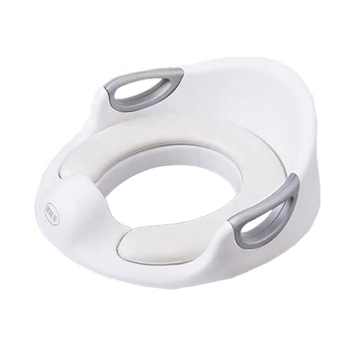 

White Potty Seat for Toilet Training, Easy to Use, Anti-Splash, with Handle, for Children