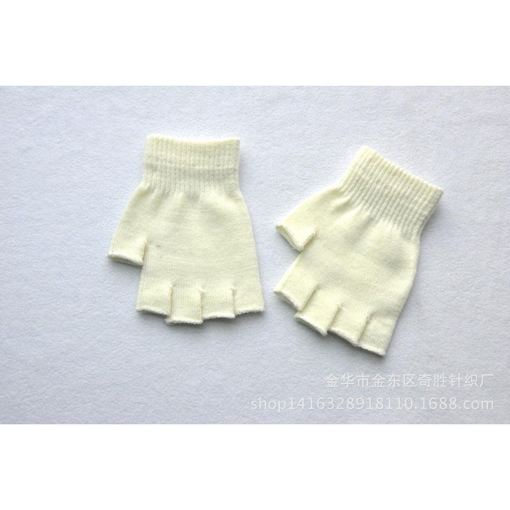 Erwachsene Winter Warme Gestrickte Halbfingerhandschuhe Männliche und Weibliche Studenten Reithalbfingerhandschuhe