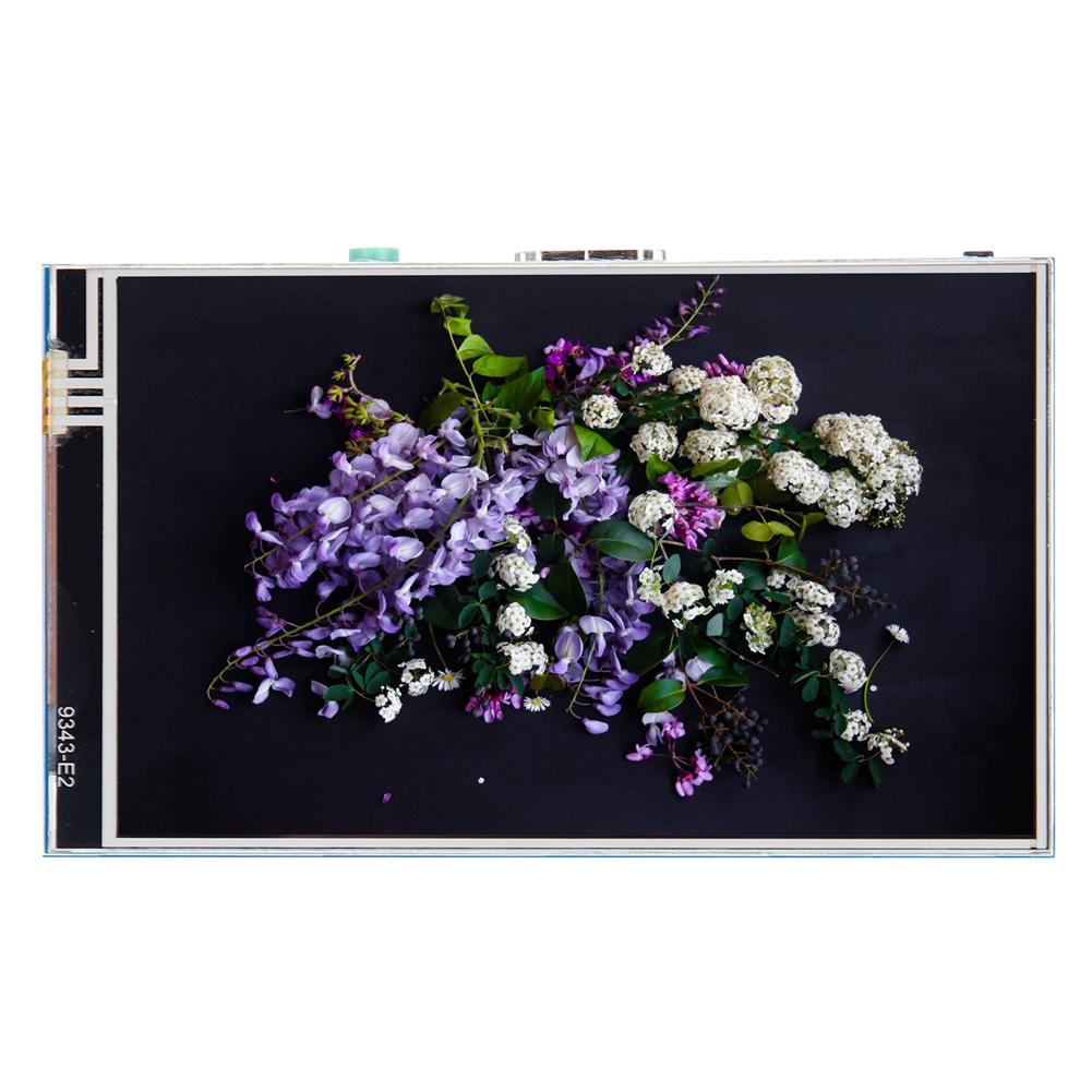 4-Zoll-Bildschirm HDMI-Display IPS HD 800 x 480 Resistive Touch DC 5 V für Raspberry Pi 3b 4B