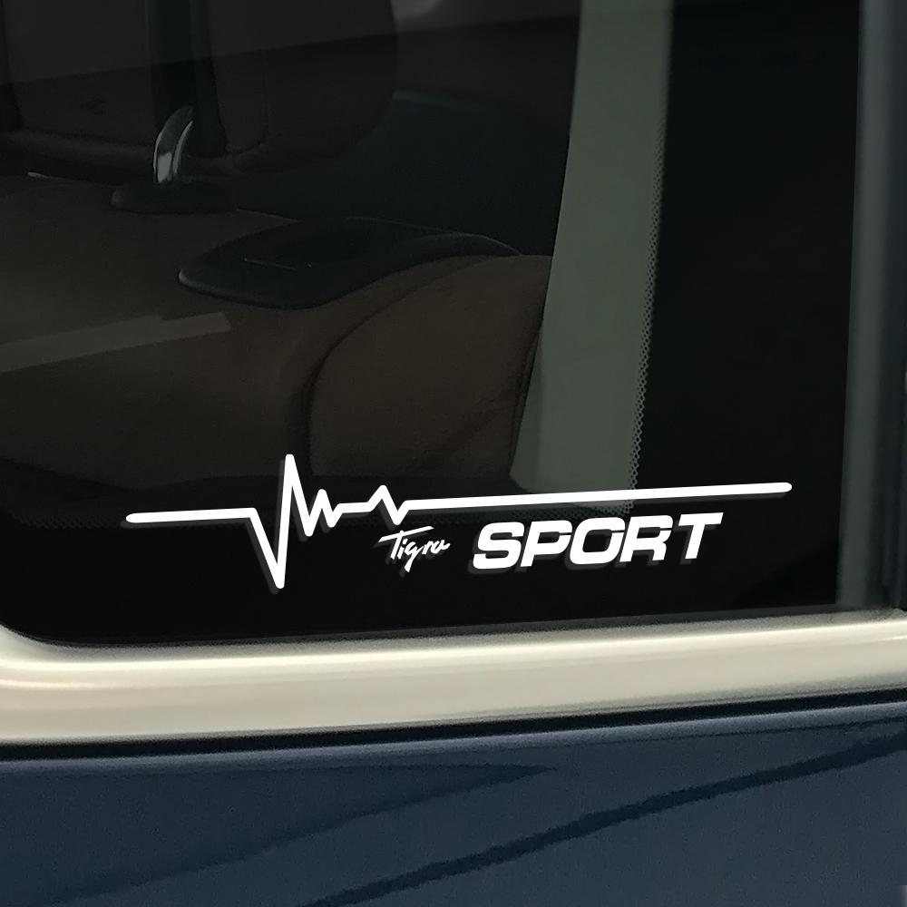 For Opel Astra Opc Insignia Corsa Vectra Zafira Grandland Meriva Car Side Window Lightning Stickers Auto Exterior Decor Decals