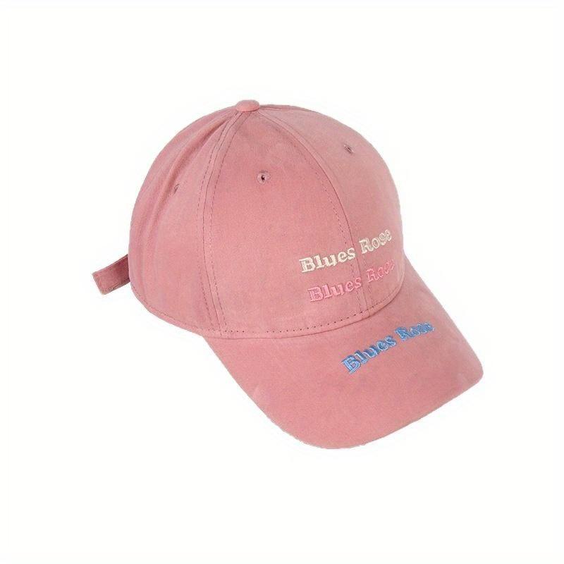 Large Head Size Letter Embroidered Baseball Cap For Men And Women, The Hat Has A Deep Wide Brim And Hard Sole, Which Makes The F