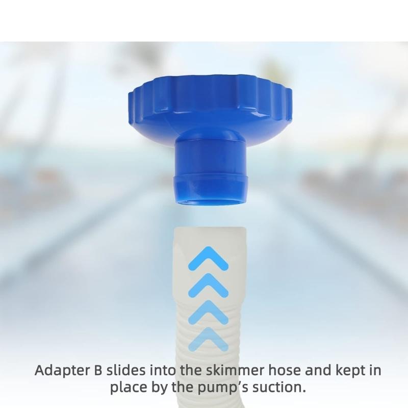 Pool Hose Adapter Kit Easy To Use Hose Fittings Pool Adapter Plastic Material for Swimming Pool Vacuum Filter Pump
