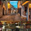 European Italy Wallpaper Street Town Landscape Fresco Restaurant Cafe Backdrop Interior Mural Home Decor