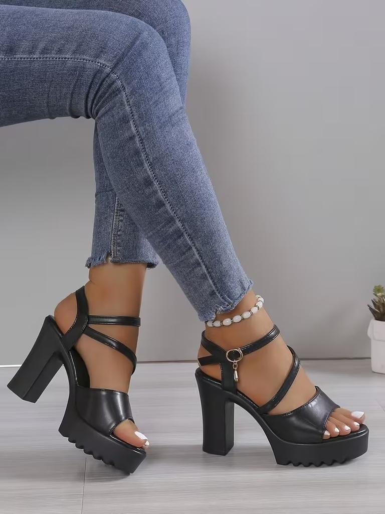 Thick Sole Pumps Women Shoes Woman Platform Sandals Roman Ladies Gladiator Pumps White 2026 Summer High Heels Sandals