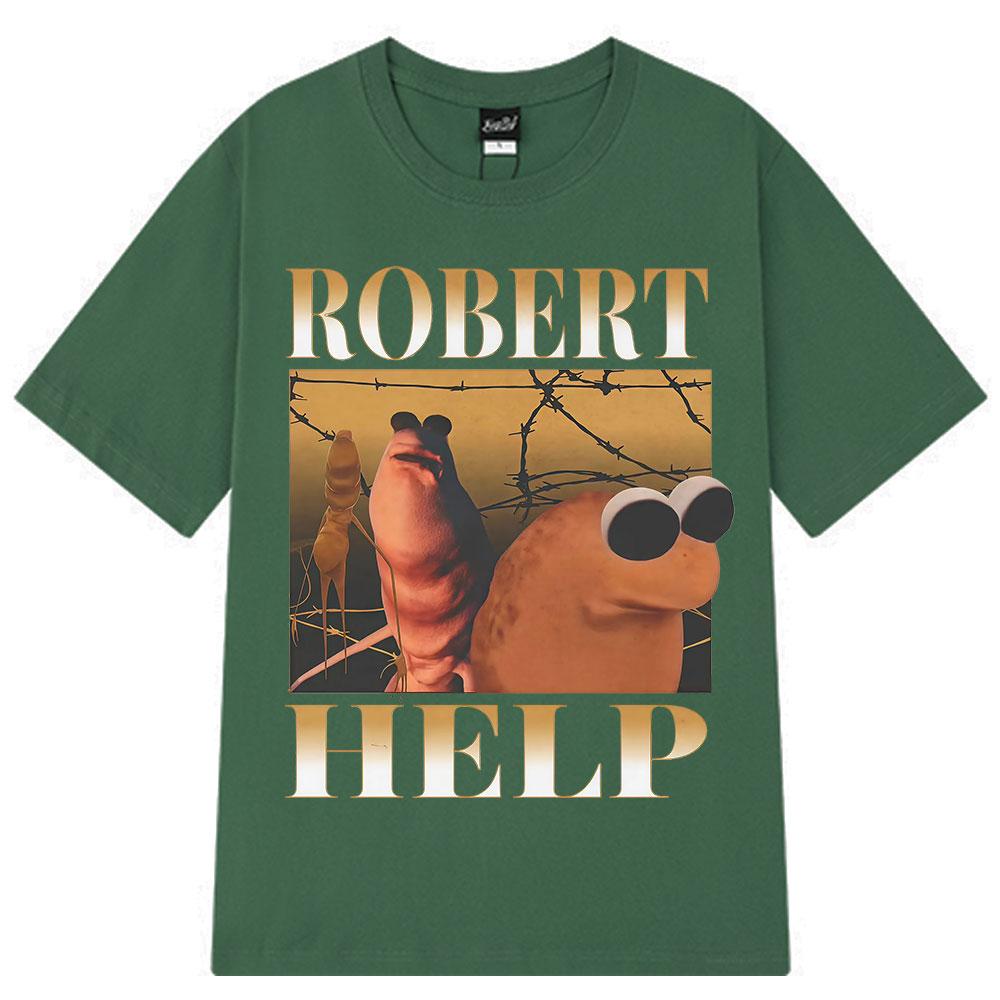 2025 Summer Marcus The Worm I Dont Like This Rock Funny Men Harajuku Shortsleeved Cotton Hiphop Casual Breathable Tshirts