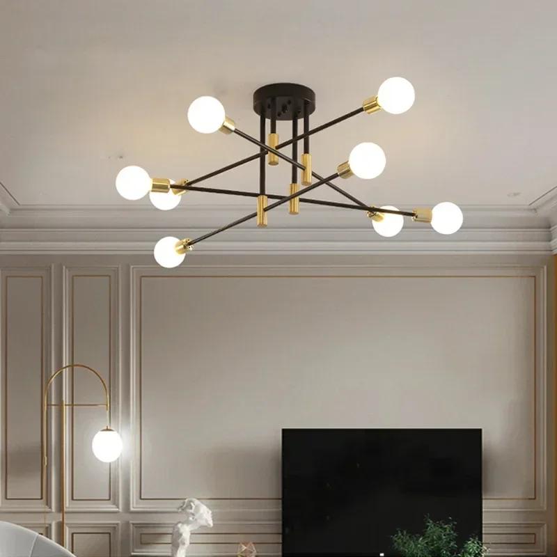 Candelabru LED modern Plafoniere minimaliste pentru sufragerie Lămpi pentru dormitor Decor pentru interior Corpuri de iluminat pentru interior Lustru