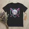 Hipster Baseball Sport Ice Cream Drip TShirts for Unisex Round Collar Pure Cotton T Shirts Funny Meme Short Sleeve Tees Clothing