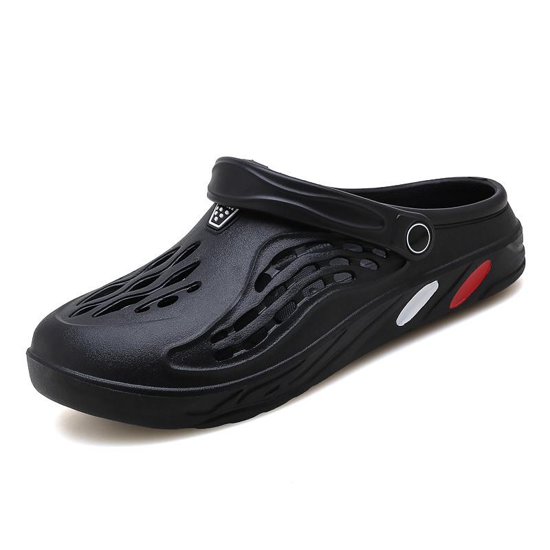 Plus Size Men's Beach Shoes - Sizes 48-49, Casual Summer Hole Slippers