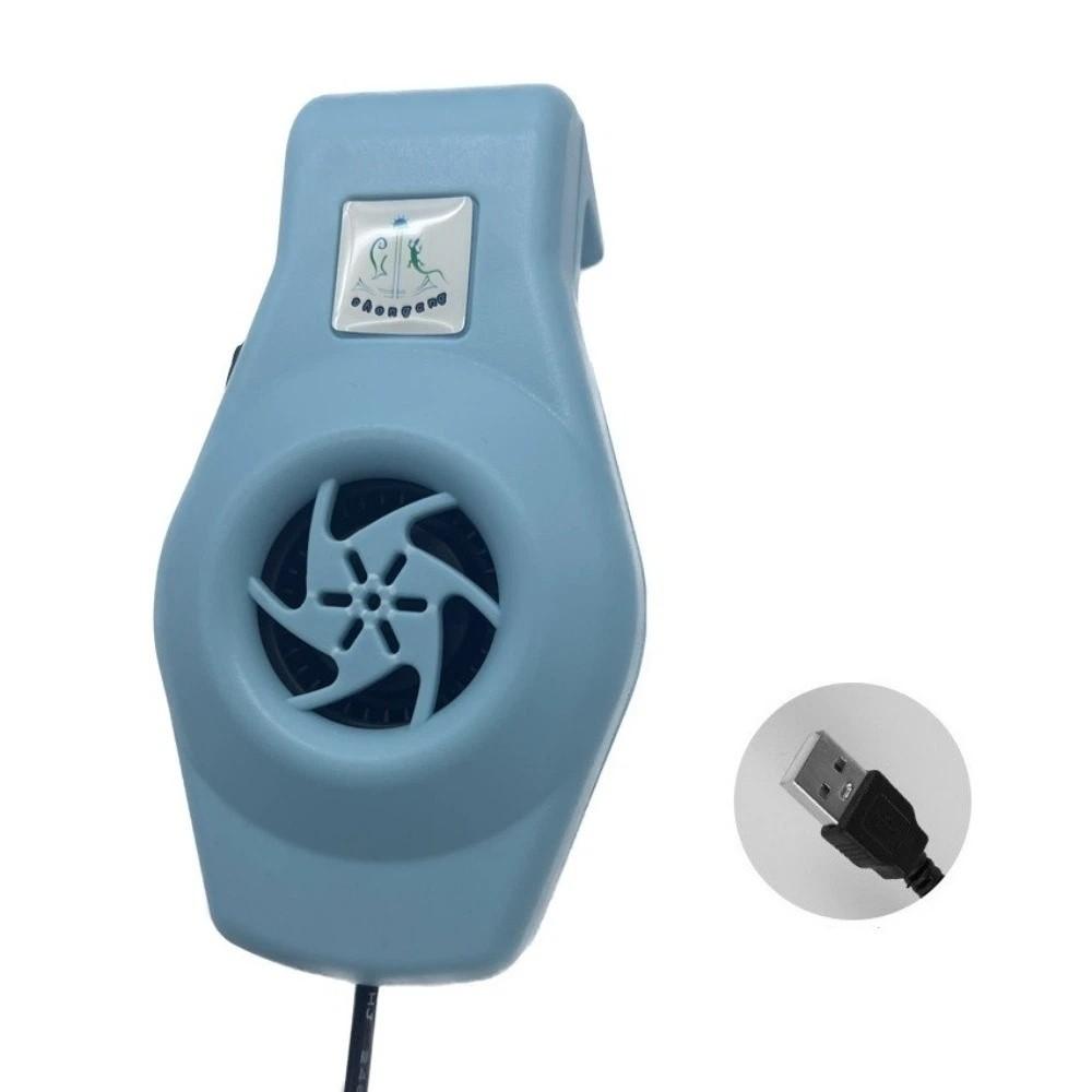 Wall-Mounted Mini USB Fan Powerful Aquarium Wall Fan External Chiller Water Cooling синий