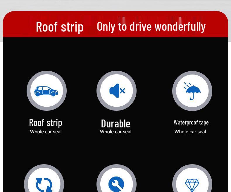 Chery A5 Roof Rack PVC Rubber Sealing Strips