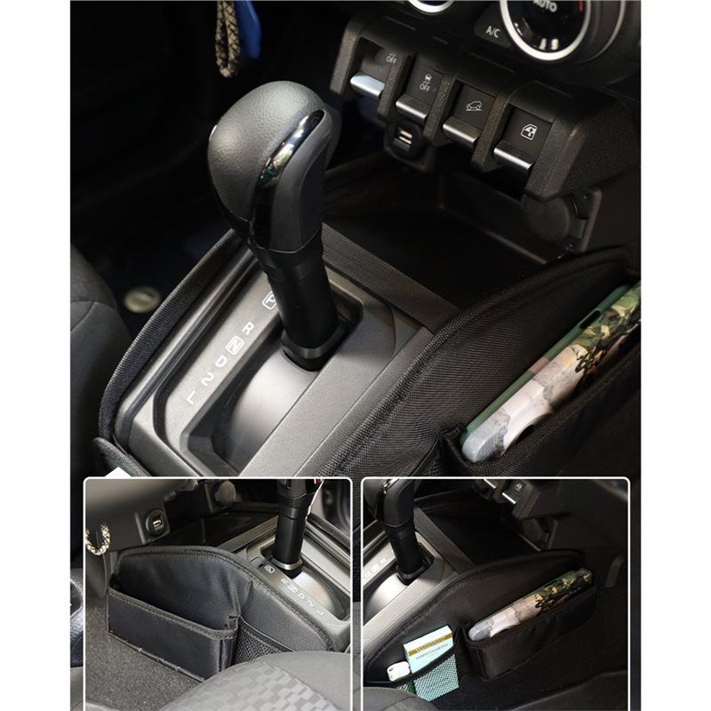 For Jimny -2024 JB64 JB74 Gear Shift Storage Bag Organizer Tray Container Car Accessories For Storing Tidying