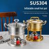 Stainless Steel Personal Hot Pot & Gas Stove Set