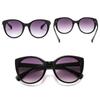 Vintage Cat Eye Sunglasses Women Fashion Brand Desi Oversized Gradient Glasses Retro Blue Leopard Shades lunette eil femme