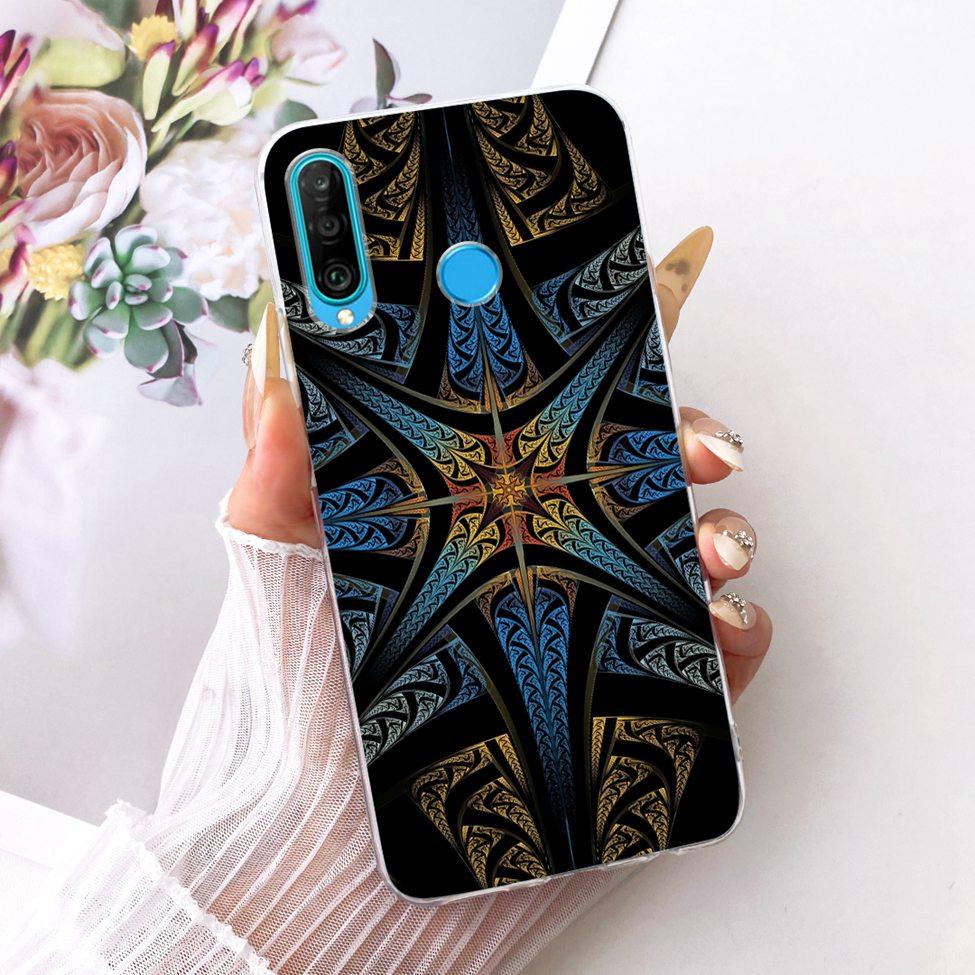 Transparent For Huawei P30 Lite Case Cover Cute Cat Fashion Butterfly Funny Painted Casing MAR-L01A MAR-L21A MAR-LX1A