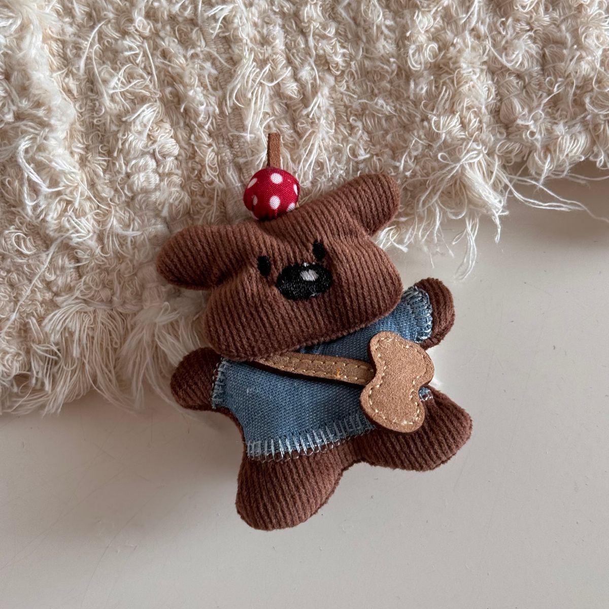 Cute Puppy Bow 3D Doll Claw Hair Clip - Cartoon Shark Bun Accessory
